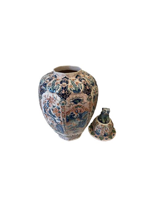 LARGE PAIR OF DELFT VASES - ADDITIONAL PHOTO 7