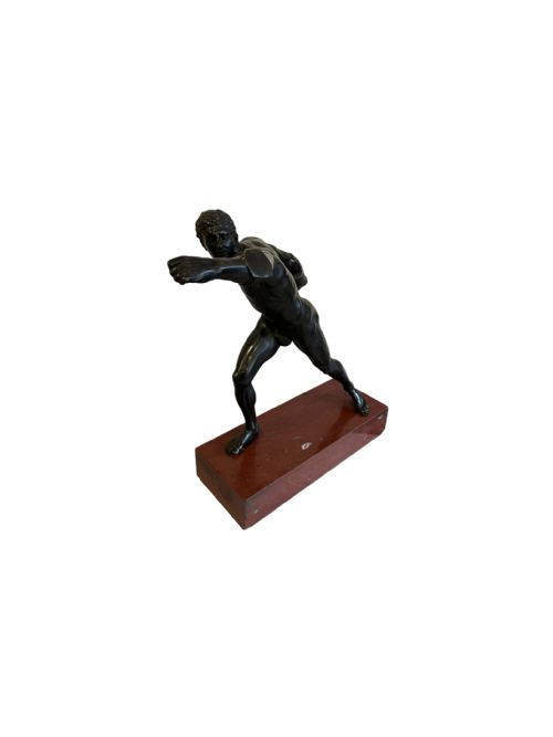 large bronze borghese gladiator - CATEGORY: ANTIQUE SCULPTURES - DATED 1870