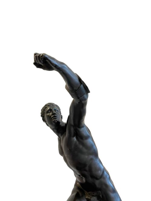 LARGE BRONZE BORGHESE GLADIATOR - ADDITIONAL PHOTO 2