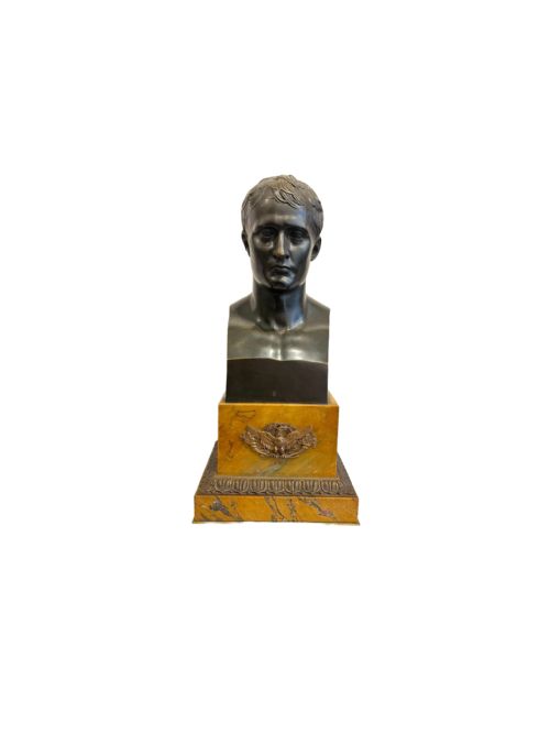 large bronze bust of napoleon - CATEGORY: ANTIQUE SCULPTURES - DATED 1870