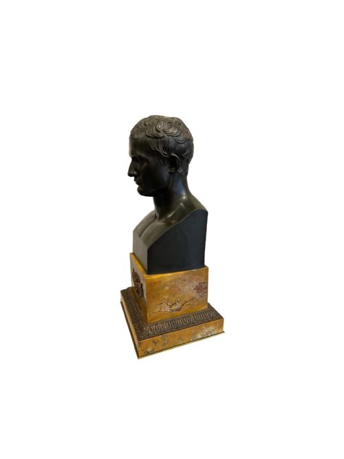 LARGE BRONZE BUST OF NAPOLEON - ADDITIONAL PHOTO 2