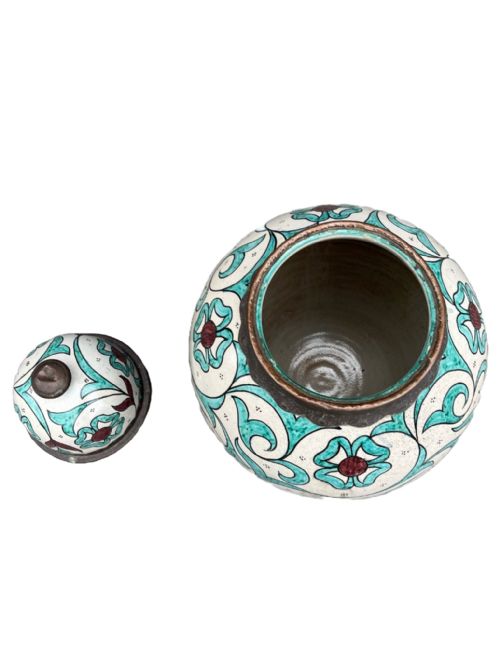 LARGE PAIR OF IZNIK STYLE VASES - ADDITIONAL PHOTO 5