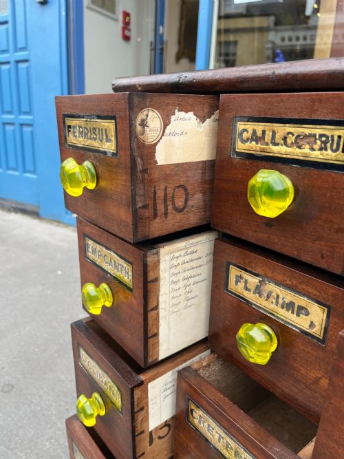 19TH CENTURY MAHOGANY APOTHECARY CABINET LLANDUDNO WALES - ADDITIONAL PHOTO 6