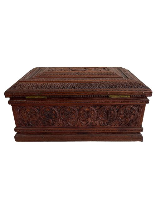 INDIAN SANDALWOOD TEA CADDY - ADDITIONAL PHOTO 4
