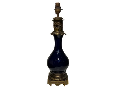 PORCELAIN NAVY BLUE LAMPS - ADDITIONAL PHOTO 1