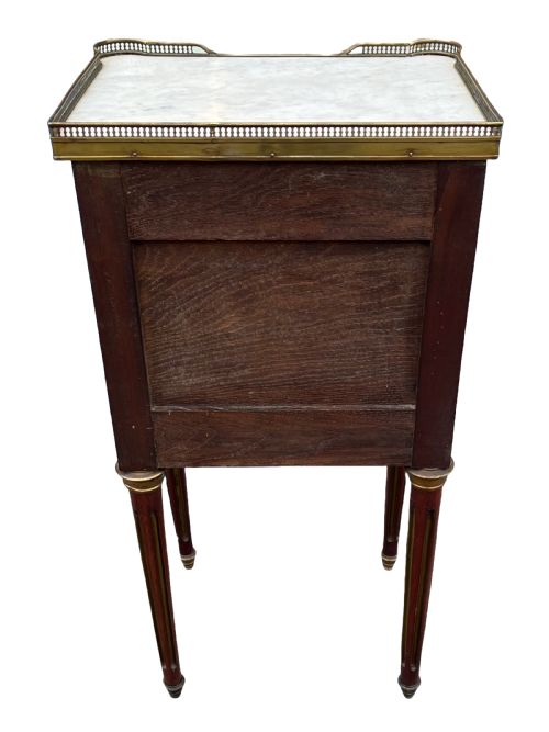 LOUIS XVI STYLE MAHOGANY BEDSIDE CABINETS - ADDITIONAL PHOTO 7