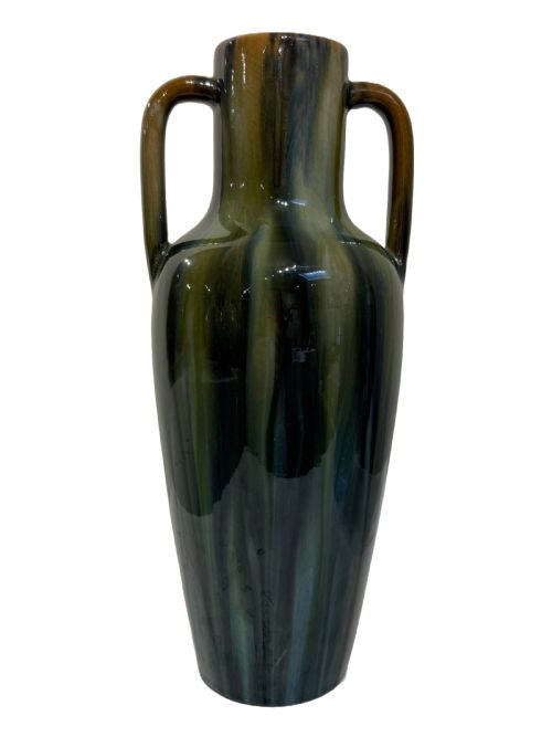 JEROME MASSIER PAIR OF GREEN VASES - ADDITIONAL PHOTO 2