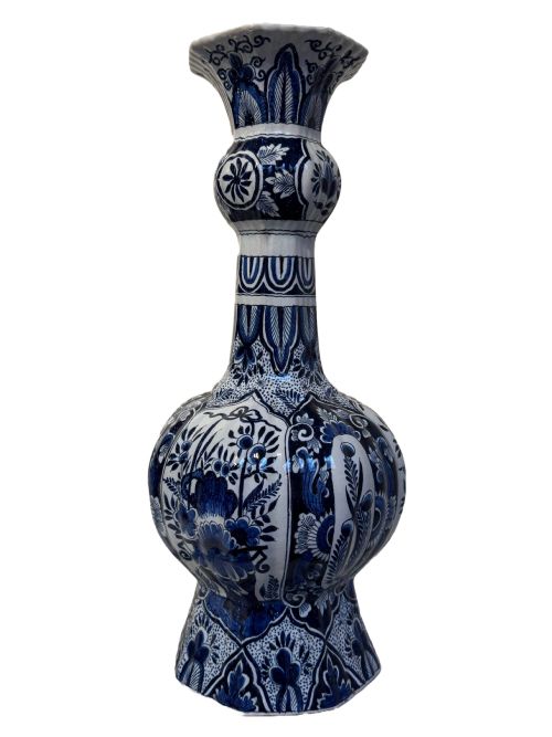 LARGE PAIR OF ANTIQUE DELFT VASES - ADDITIONAL PHOTO 2