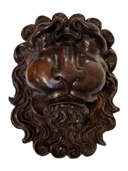 18TH CENTURY CARVED LION FACES - ADDITIONAL PHOTO 1