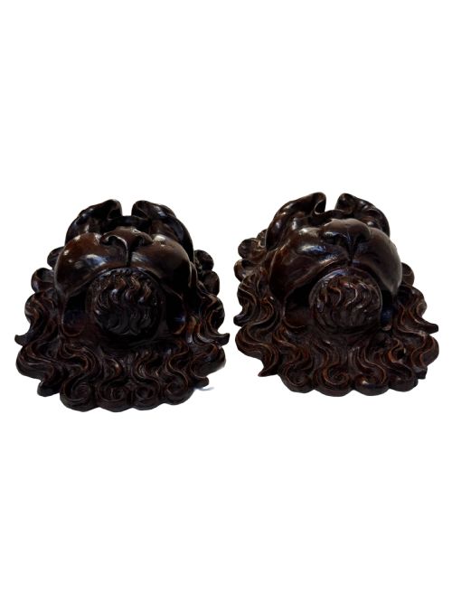 18TH CENTURY CARVED LION FACES - ADDITIONAL PHOTO 4