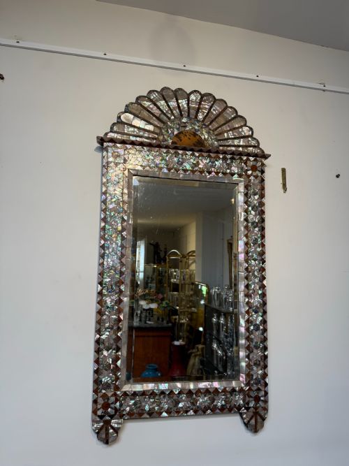 OTTOMAN MOTHER OF PEARL AND TORTOISESHELL MIRROR - ADDITIONAL PHOTO 1