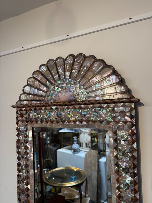 OTTOMAN MOTHER OF PEARL AND TORTOISESHELL MIRROR - ADDITIONAL PHOTO 2