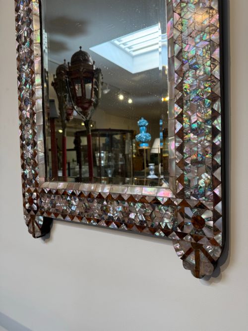 OTTOMAN MOTHER OF PEARL AND TORTOISESHELL MIRROR - ADDITIONAL PHOTO 4