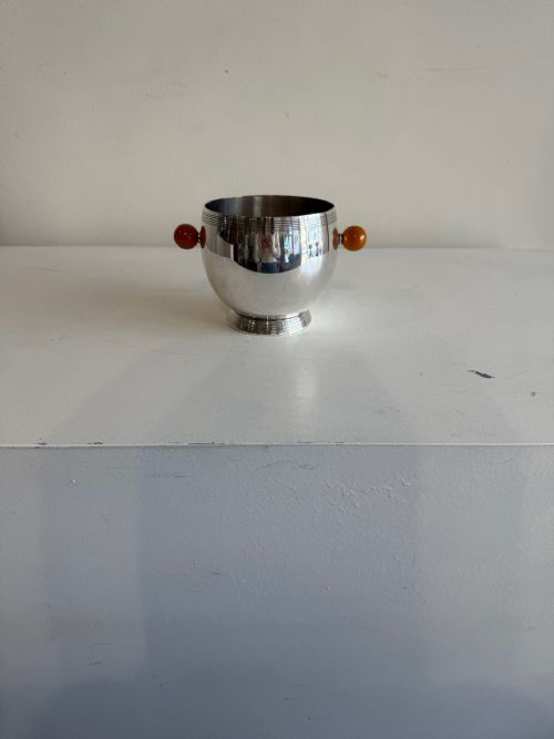 art deco ice bucket - CATEGORY: ANTIQUE METAL - DATED 1920