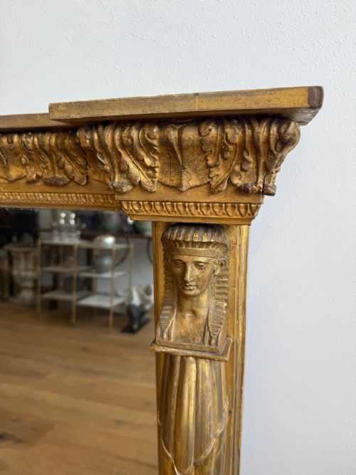 ENGLISH REGENCY EGYPTIAN THEME MIRROR - ADDITIONAL PHOTO 2