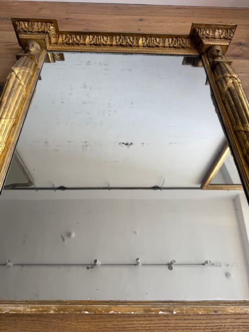 ENGLISH REGENCY EGYPTIAN THEME MIRROR - ADDITIONAL PHOTO 8