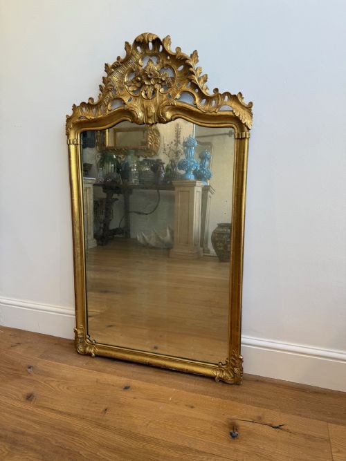 french gilt mirror - CATEGORY: ANTIQUE MIRRORS - DATED 1920
