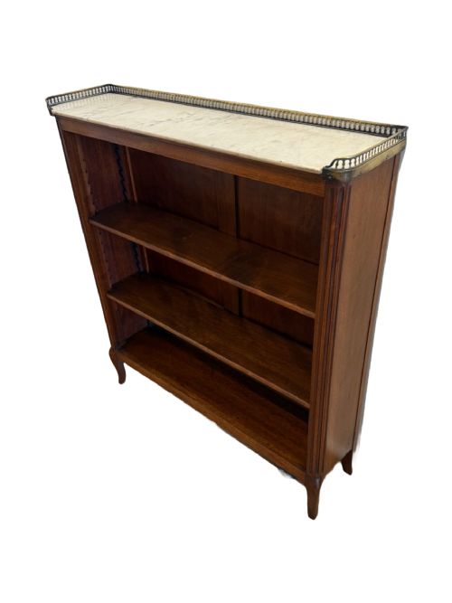 PAIR OF MAHOGANY LOW BOOKCASES - ADDITIONAL PHOTO 3