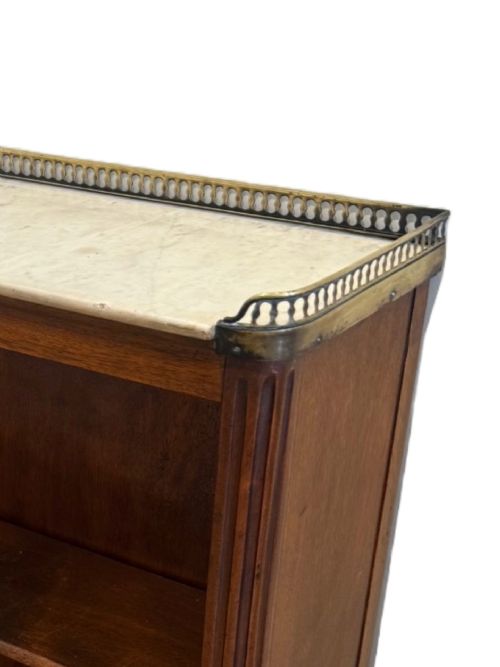 PAIR OF MAHOGANY LOW BOOKCASES - ADDITIONAL PHOTO 4