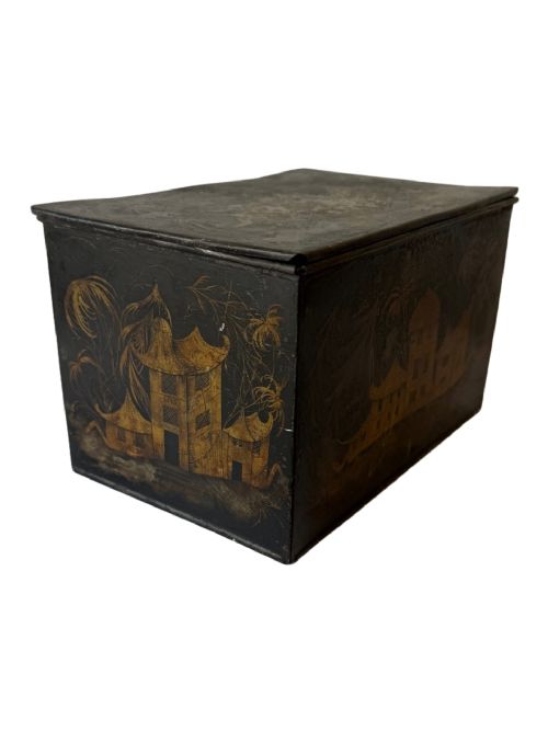 CHINOISERIES TOLEWARE BOX - ADDITIONAL PHOTO 1