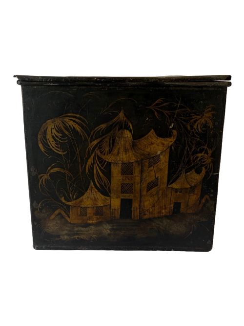CHINOISERIES TOLEWARE BOX - ADDITIONAL PHOTO 2