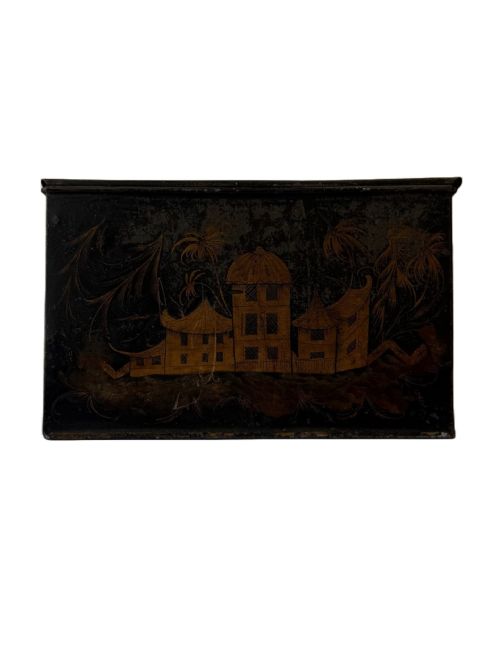 CHINOISERIES TOLEWARE BOX - ADDITIONAL PHOTO 3