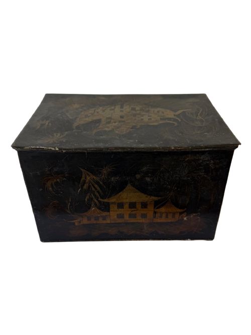CHINOISERIES TOLEWARE BOX - ADDITIONAL PHOTO 6