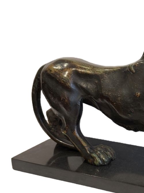 LARGE CAST IRON MEDICI LION - ADDITIONAL PHOTO 4