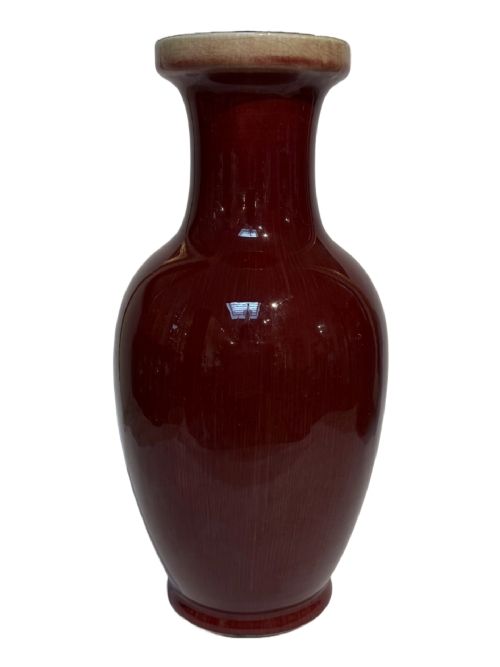 TWO SANG DE BOEUF VASES - ADDITIONAL PHOTO 2