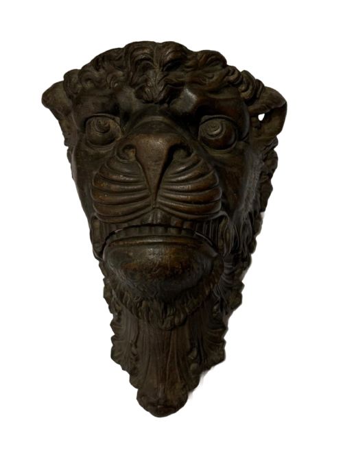 SET OF 4 BRONZE LION BILLIARD POCKETS - ADDITIONAL PHOTO 4