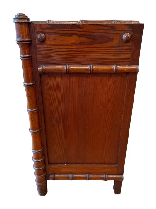 FRENCH 19TH CENTURY FAUX BAMBOO CHEST OF DRAWERS - ADDITIONAL PHOTO 5