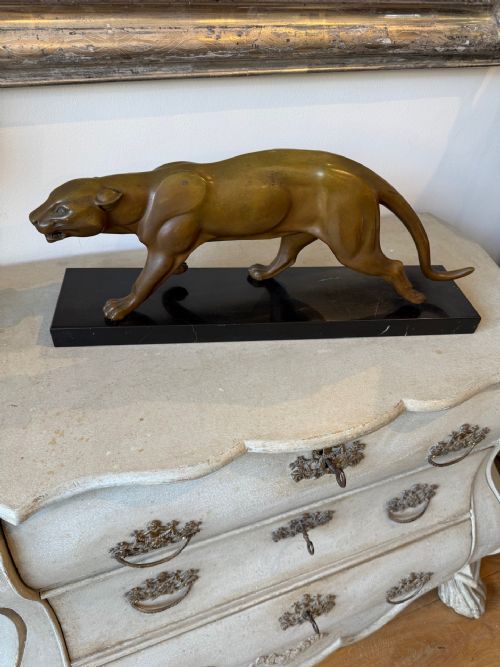 ART DECO BRONZE PANTHER - ADDITIONAL PHOTO 1