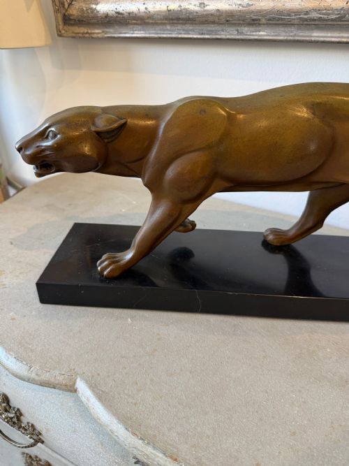 ART DECO BRONZE PANTHER - ADDITIONAL PHOTO 4