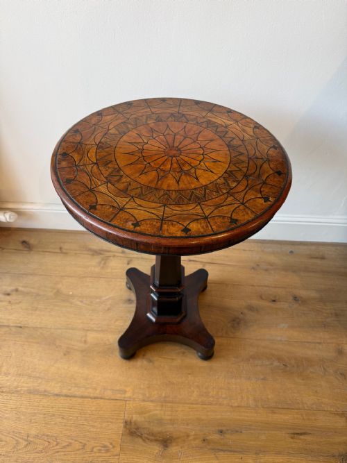 ANTIQUE SPECIMEN WOOD OCCASIONAL TABLE - ADDITIONAL PHOTO 2