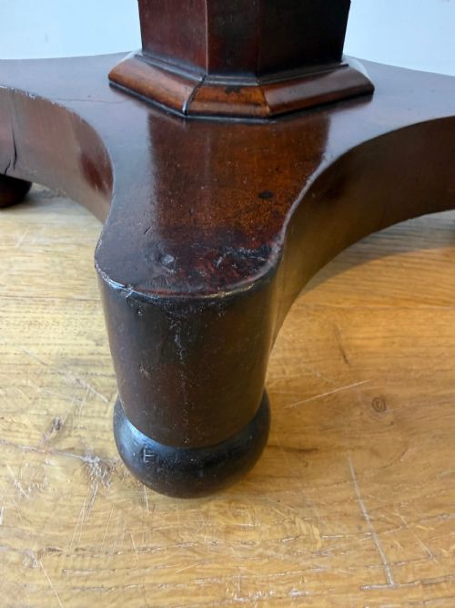 ANTIQUE SPECIMEN WOOD OCCASIONAL TABLE - ADDITIONAL PHOTO 6