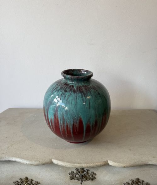 LARGE FRENCH CERAMIC VASE