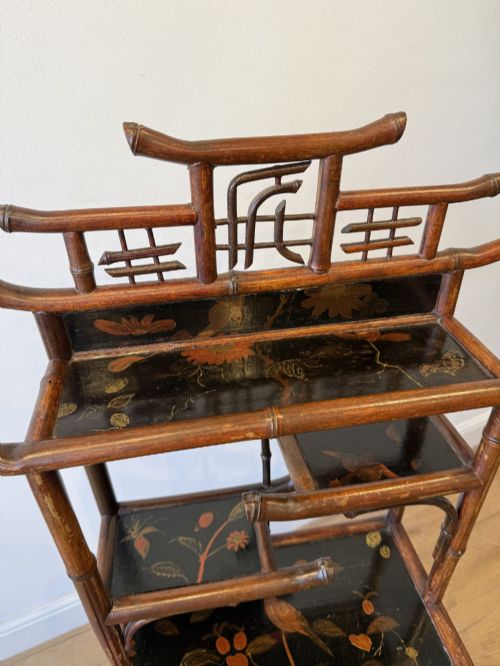 BAMBOO AND LACQUER DISPLAY SHELVES - ADDITIONAL PHOTO 7