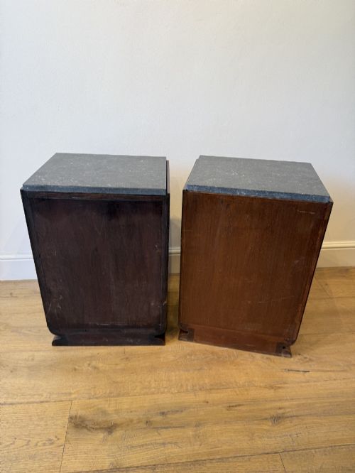 ART DECO BURR WALNUT BEDSIDE CABINETS - ADDITIONAL PHOTO 6