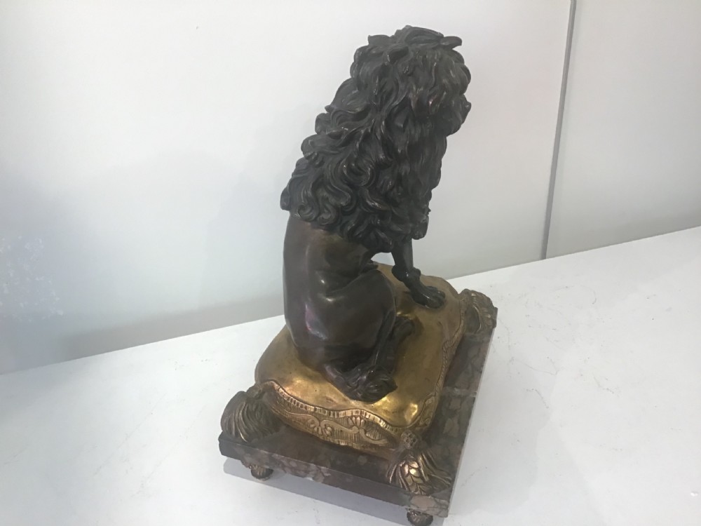 Large 19th century bronze dog View V