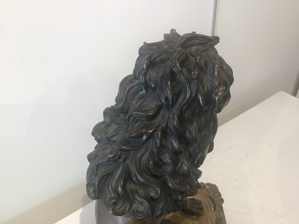 Large 19th century bronze dog View VI
