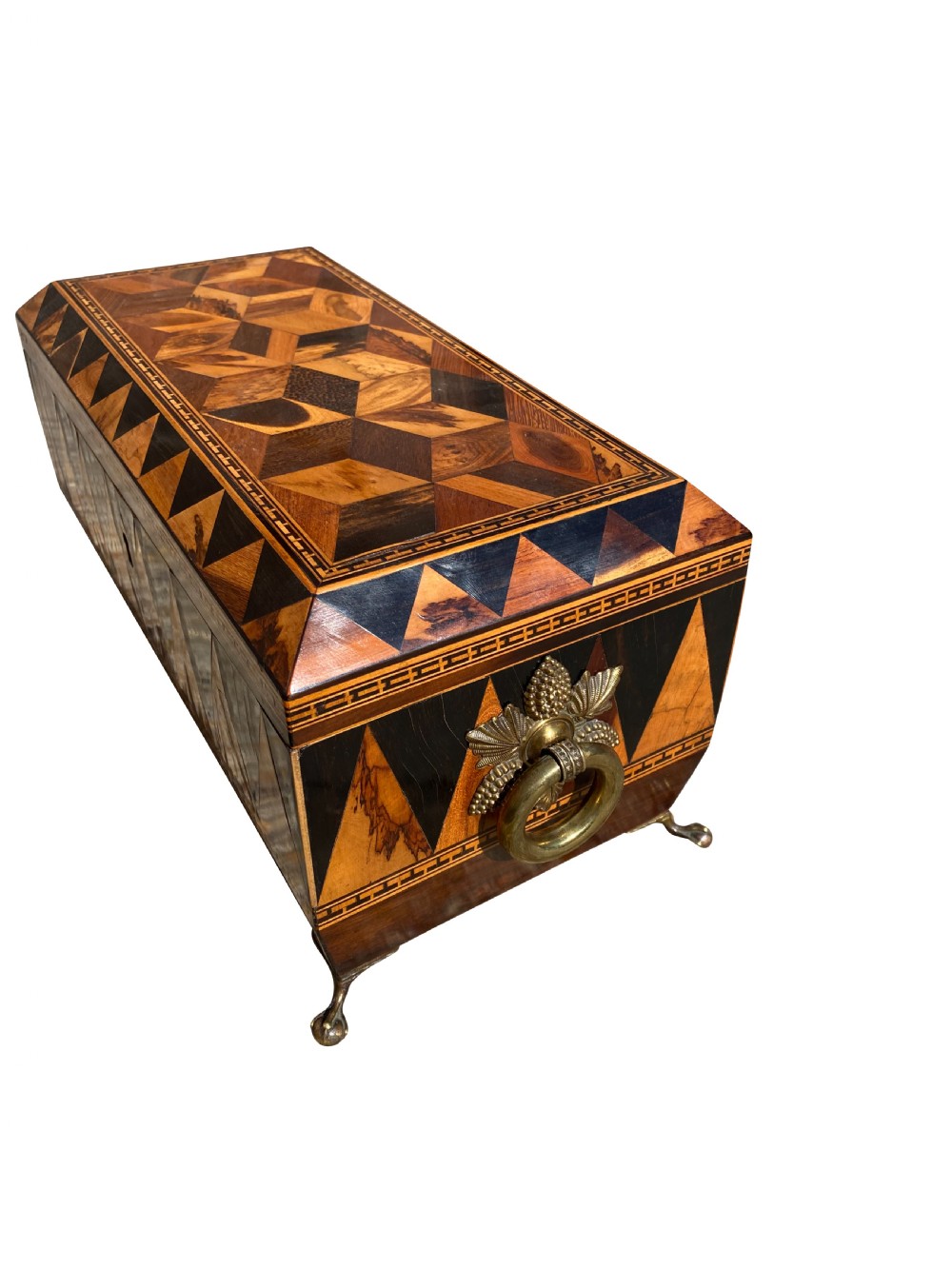 Tunbridge Ware Tea caddy View III
