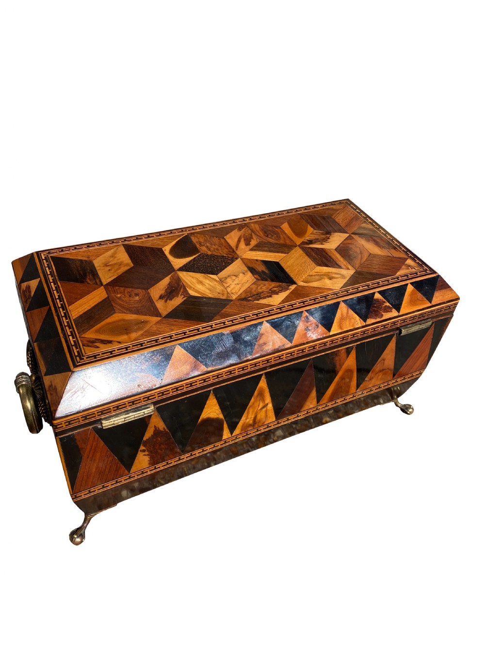 Tunbridge Ware Tea caddy View V