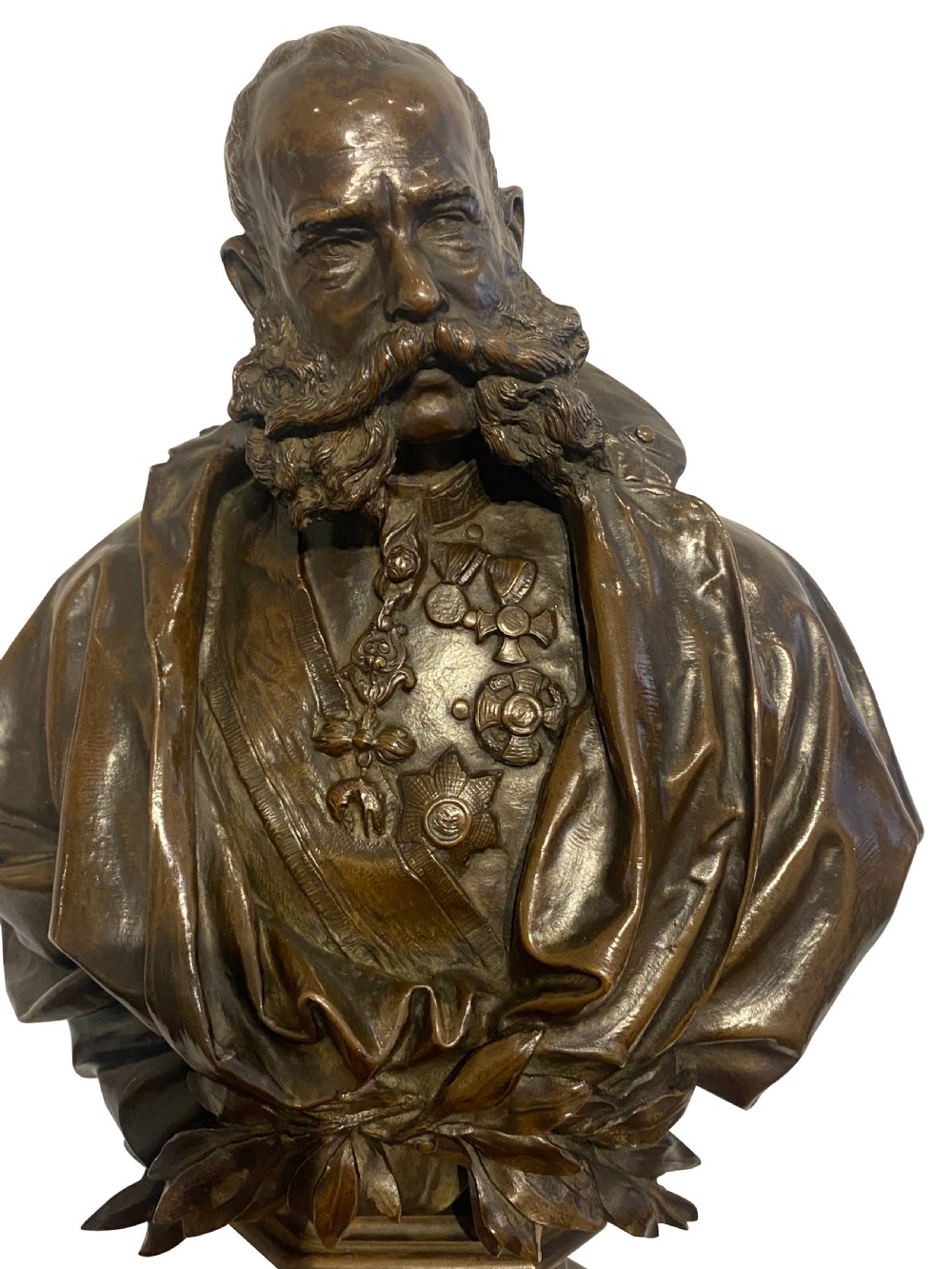 Pair of Bronze Busts - Emperor Franz Joseph View IX