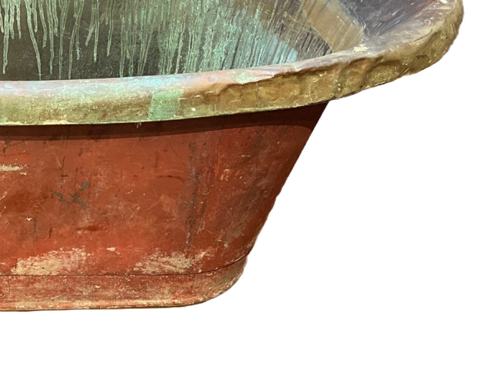 French antique copper bath View IV