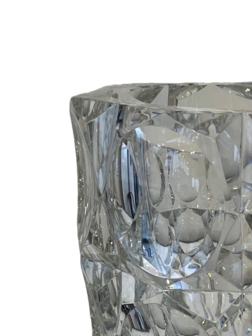Large St Louis facet cut vase  View III