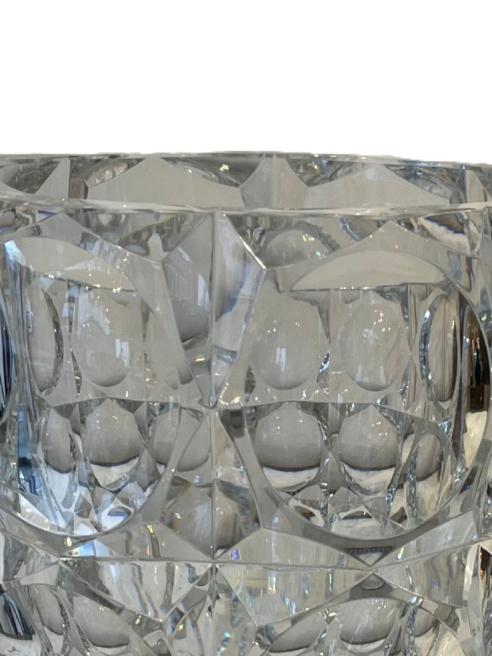 Large St Louis facet cut vase  View IV