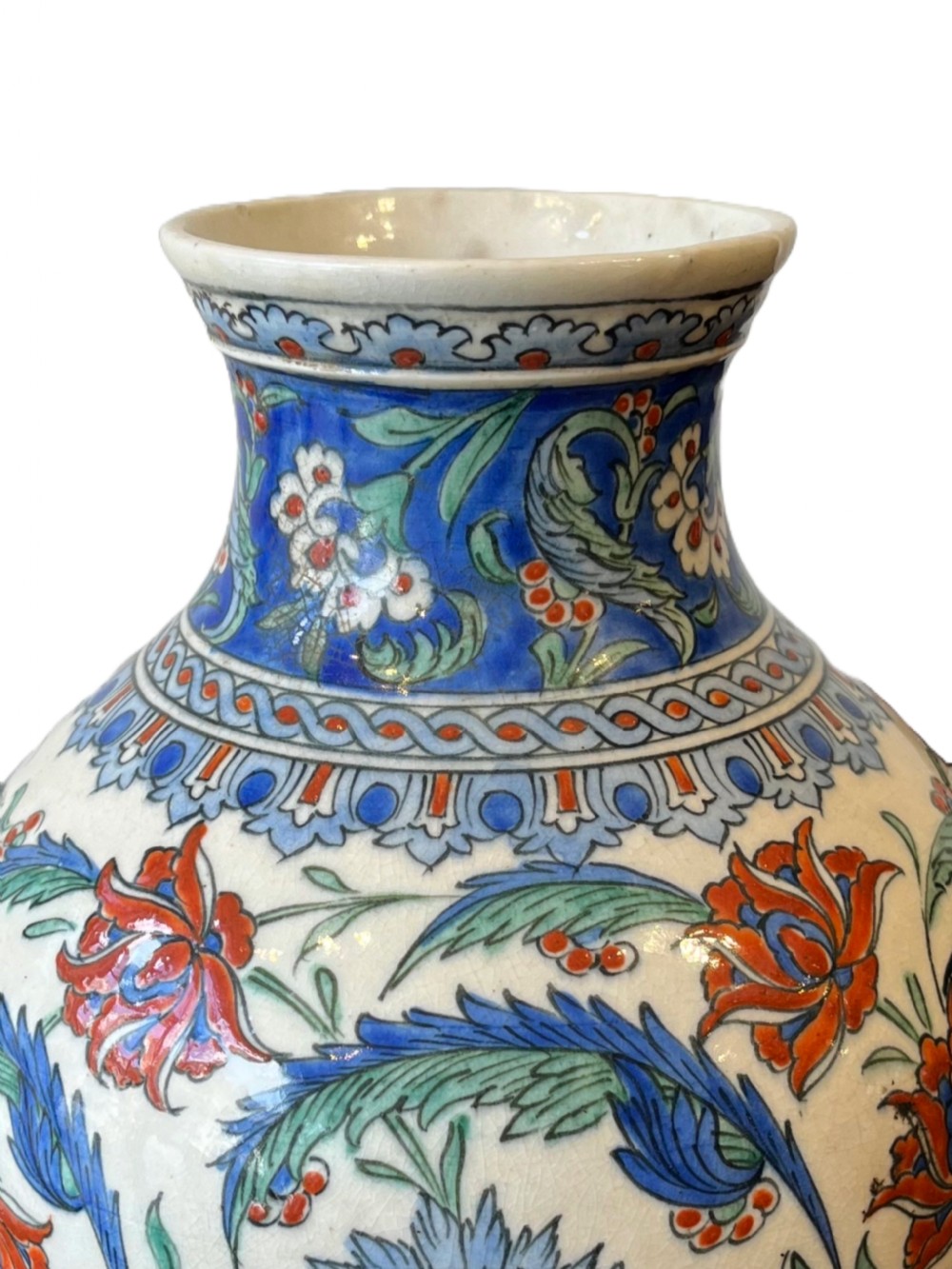 Pair of Iznik style vases View III