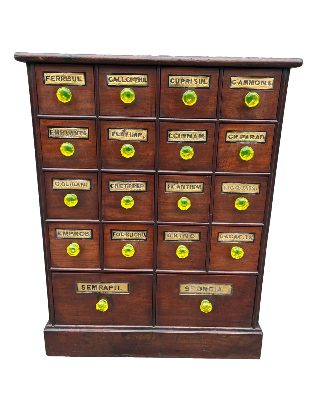 19th century mahogany apothecary cabinet - Llandudno, Wales 