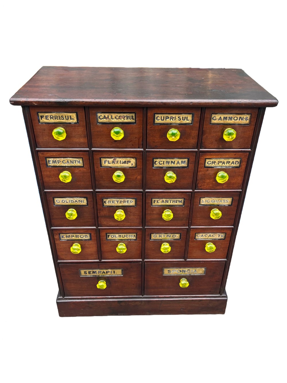 19th century mahogany apothecary cabinet - Llandudno, Wales  View II
