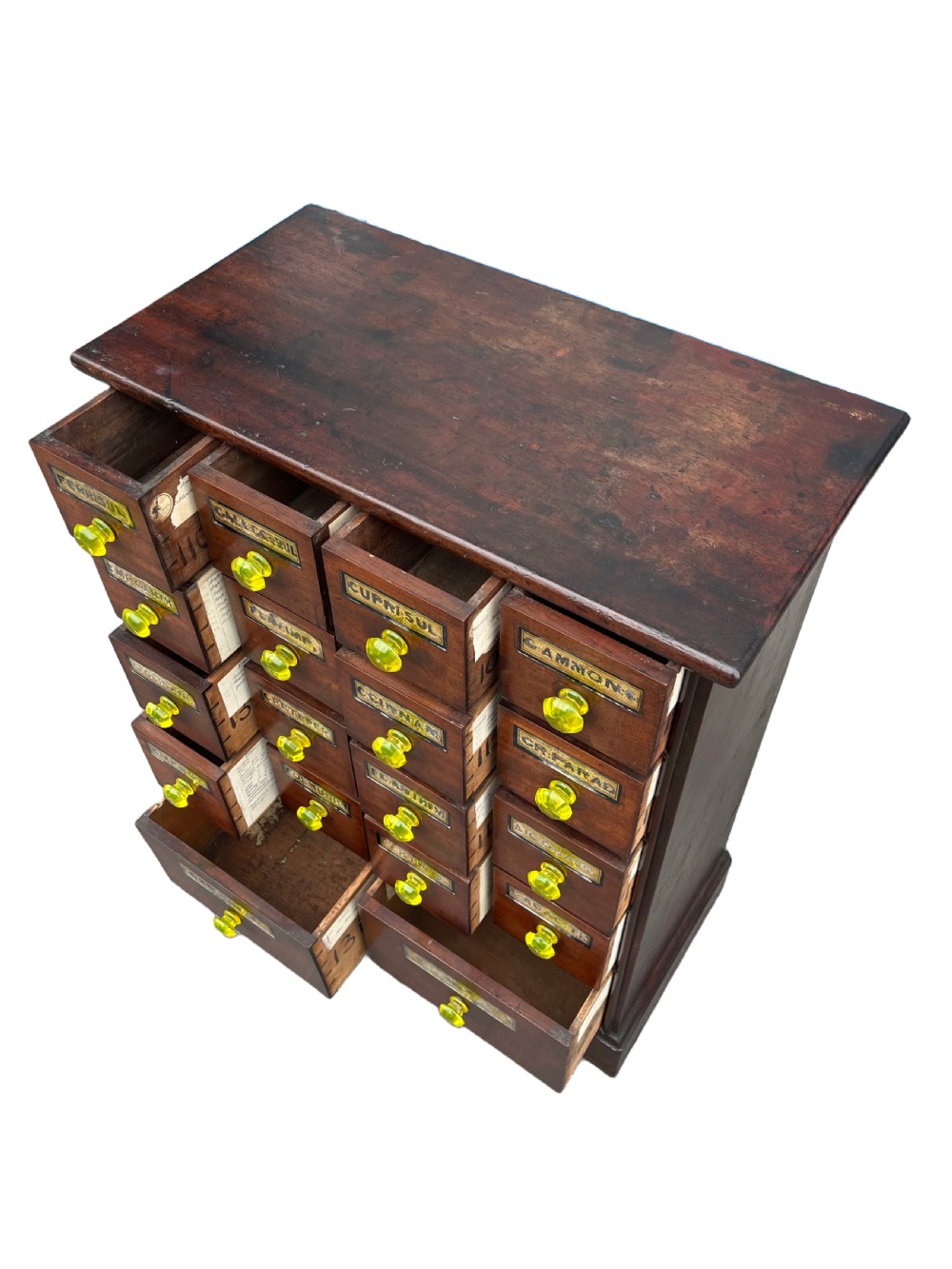 19th century mahogany apothecary cabinet - Llandudno, Wales  View IV